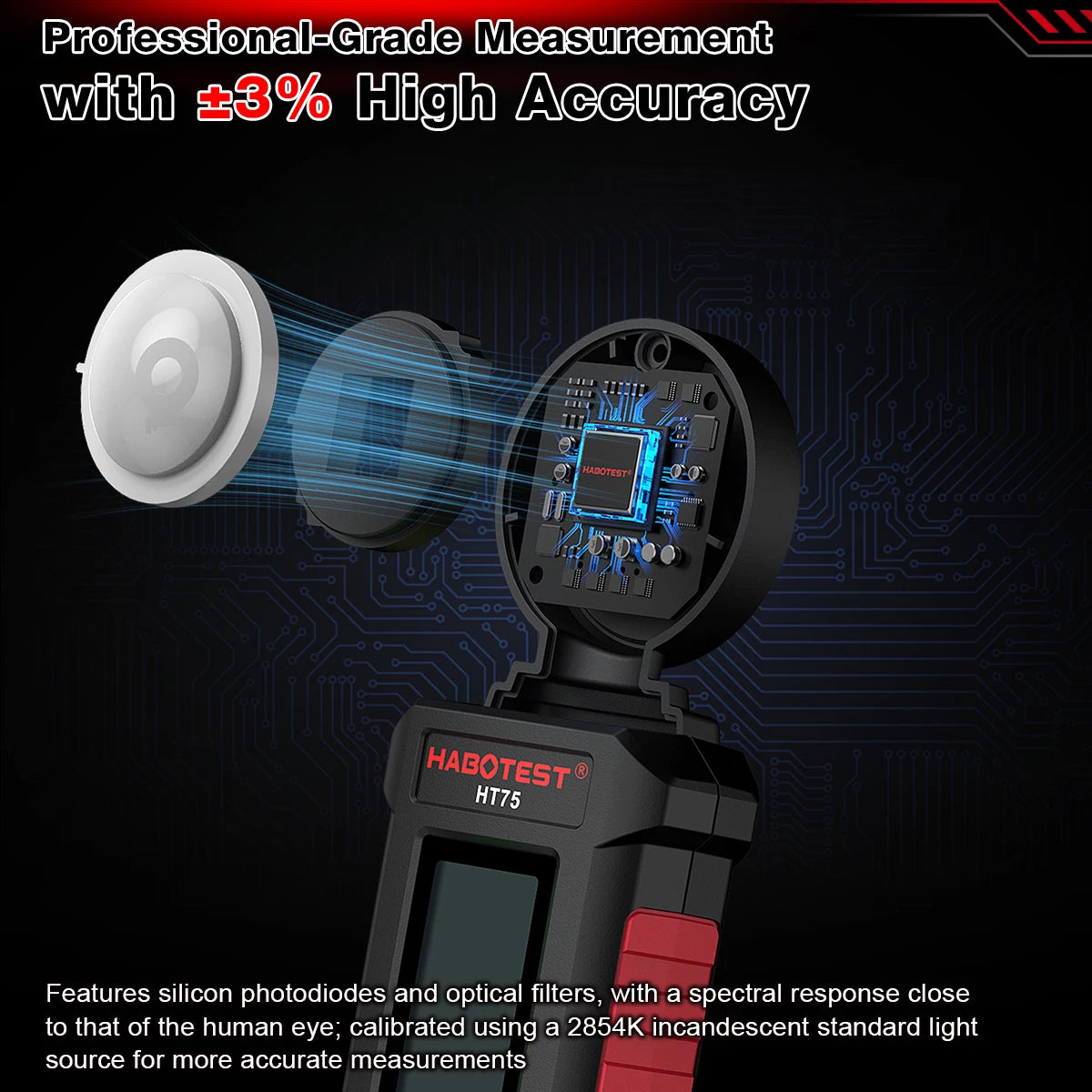 HT75 Handheld Digital Light Meter