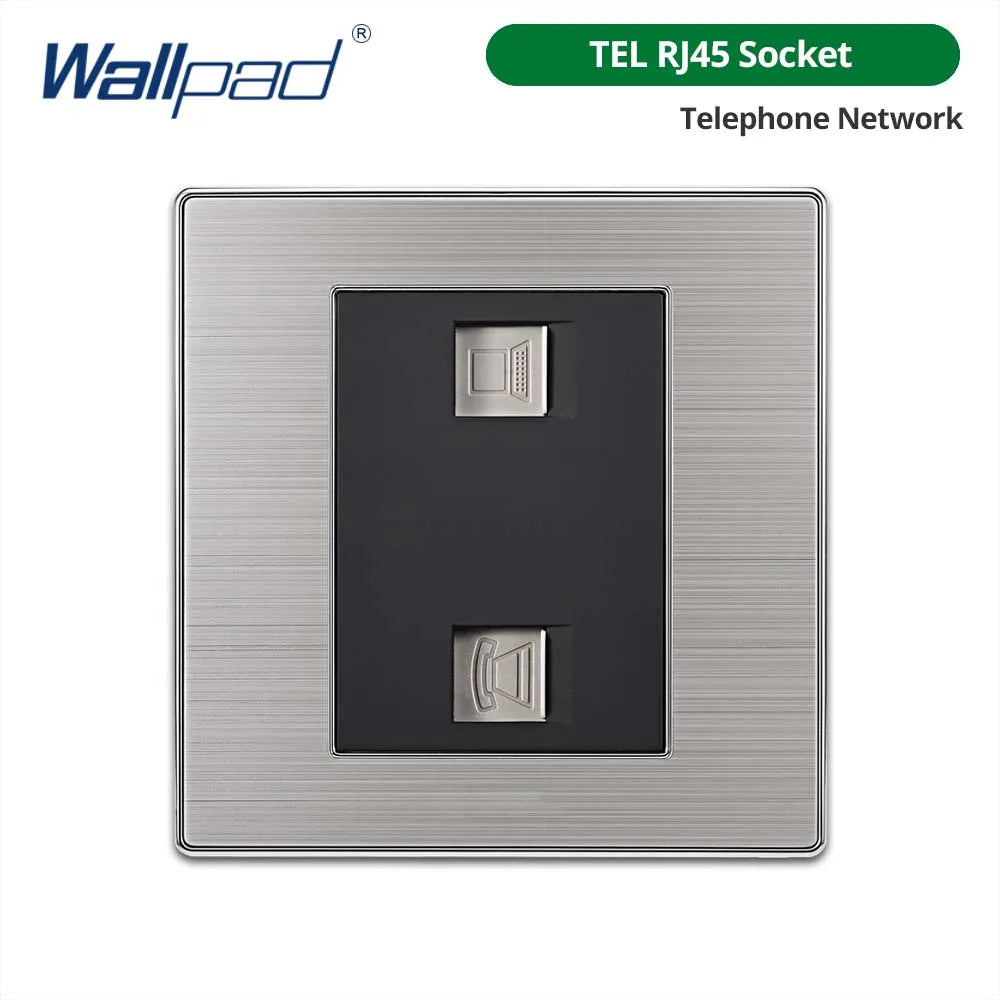 Opções de interruptores e tomadas Wallpad de 86 x 86 mm