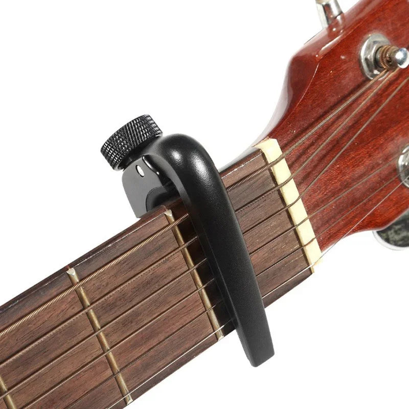Adjustable Wide Guitar Capo with Dual Contact Profiles
