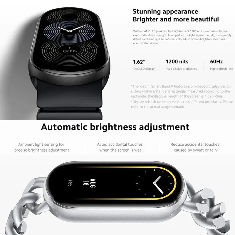Xiaomi Mi Band 9 Brățară Inteligentă cu Ecran AMOLED