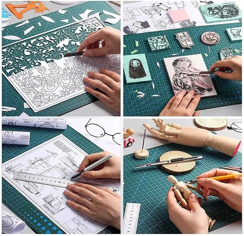 A3 A4 A5 PVC Cutting Mat Workbench Patchwork Cut Pad Sewing Manual DIY Knife Engraving Leather Cutting Board Side Underlay