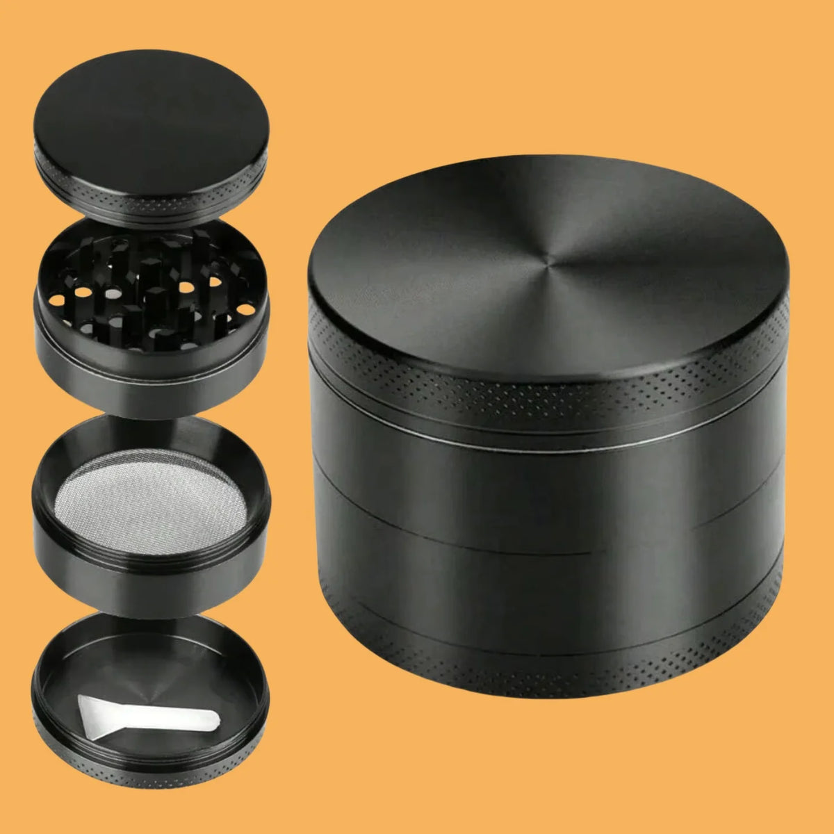 Four-Piece Manual Herb & Spice Grinder