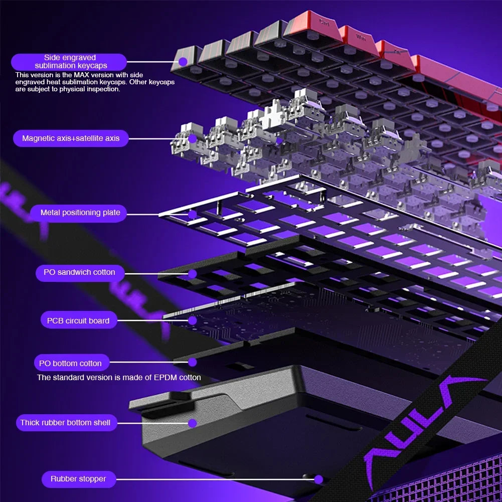 AULA WIN60 WIN68 HE Esport mágneses kapcsolós gamer billentyűzet