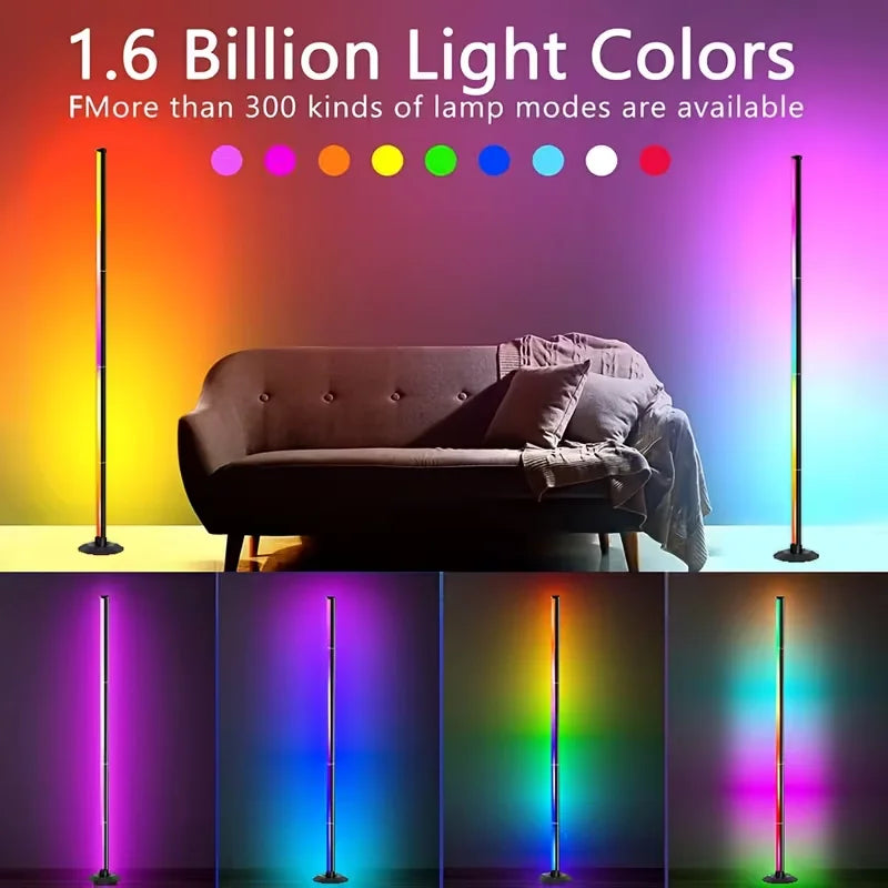 USB-Powered RGB Corner Floor Lamp