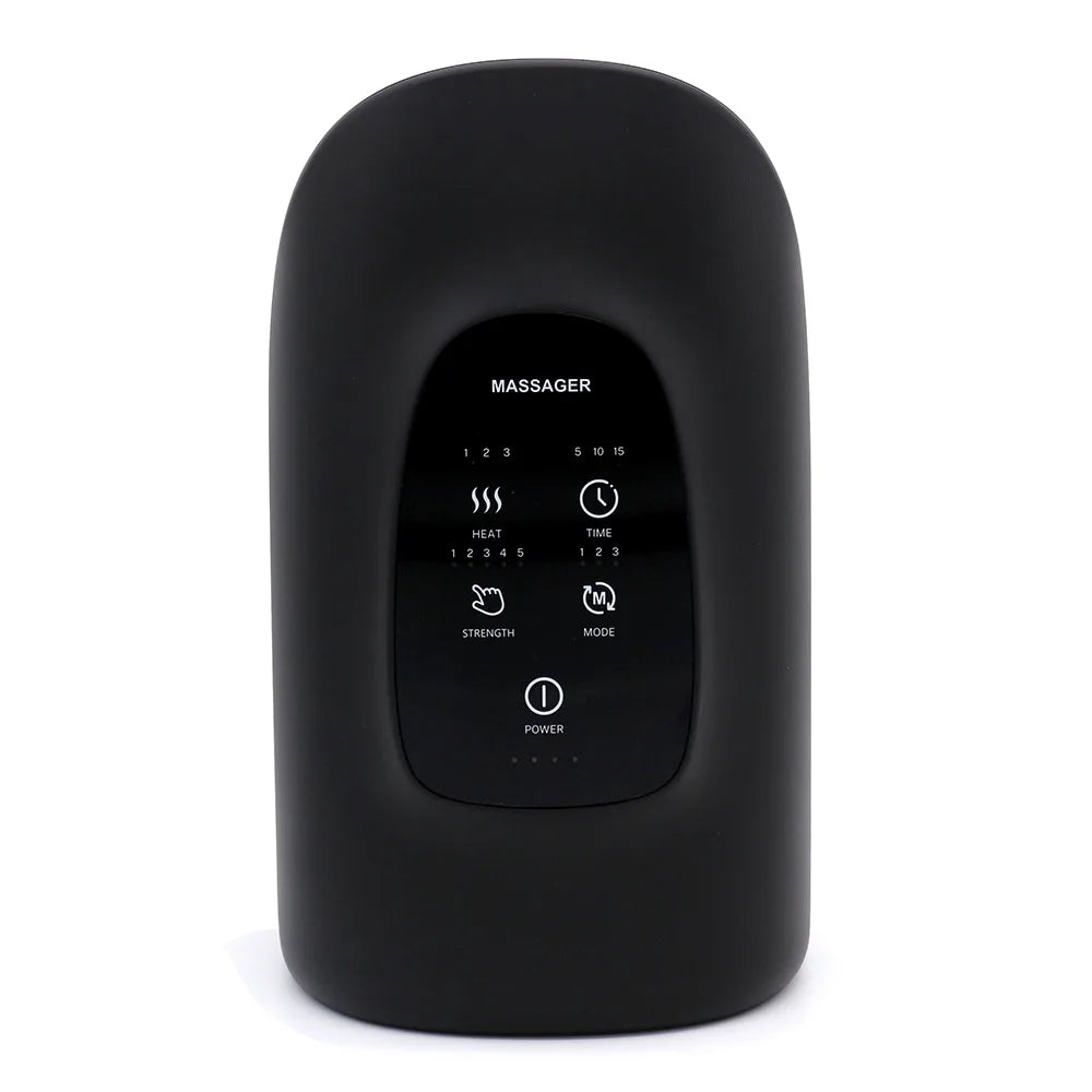 Wireless Electric Hand Massager Air Compression 3 Level Hot Compress Palm Acupoint Massager Help Finger Numbness Hand Massage