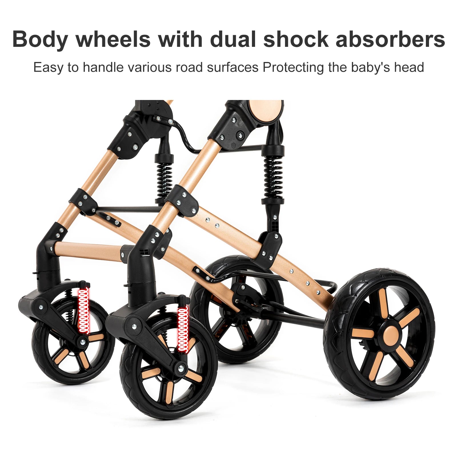 Baby Stroller 3‑in‑1 Lightweight Multifunction Carriage for Newborns