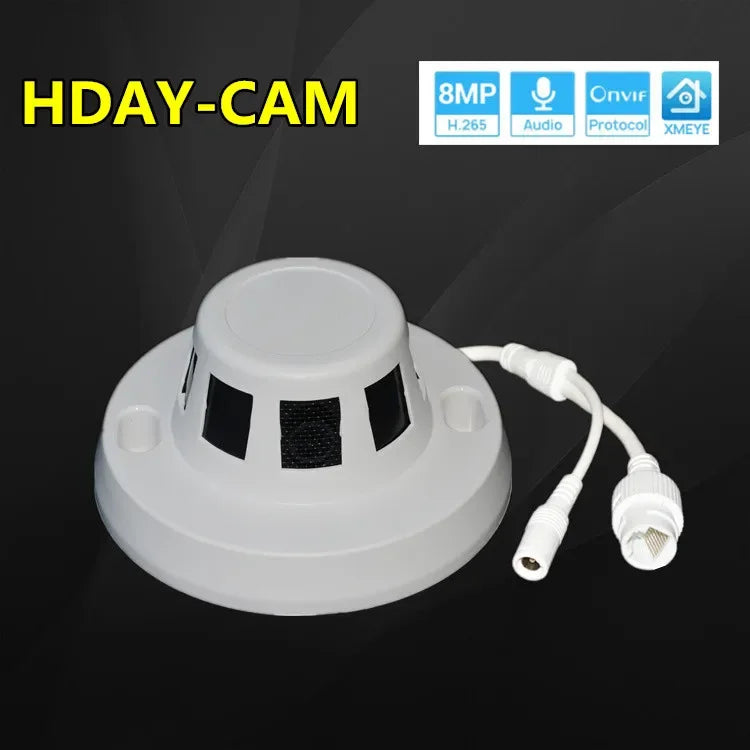 4K POE48V Network Surveillance Camera with Wide-Angle Lens and Audio