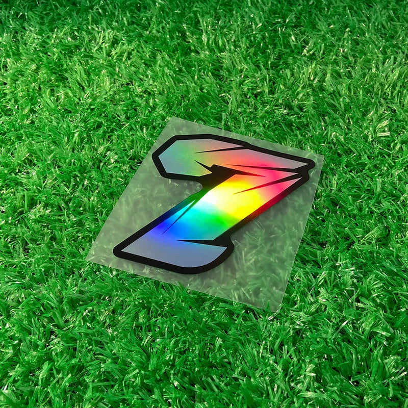 1PC Laser Number Motorcycle Stickers Waterproof Motorbike Fuel Tank Electric Scooter Bicycle Decoration Durable Vinyl Decals