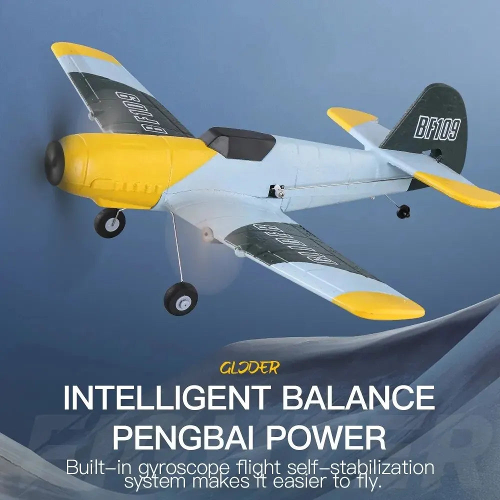 P51 fjernstyrt skumfly med landingsutstyr