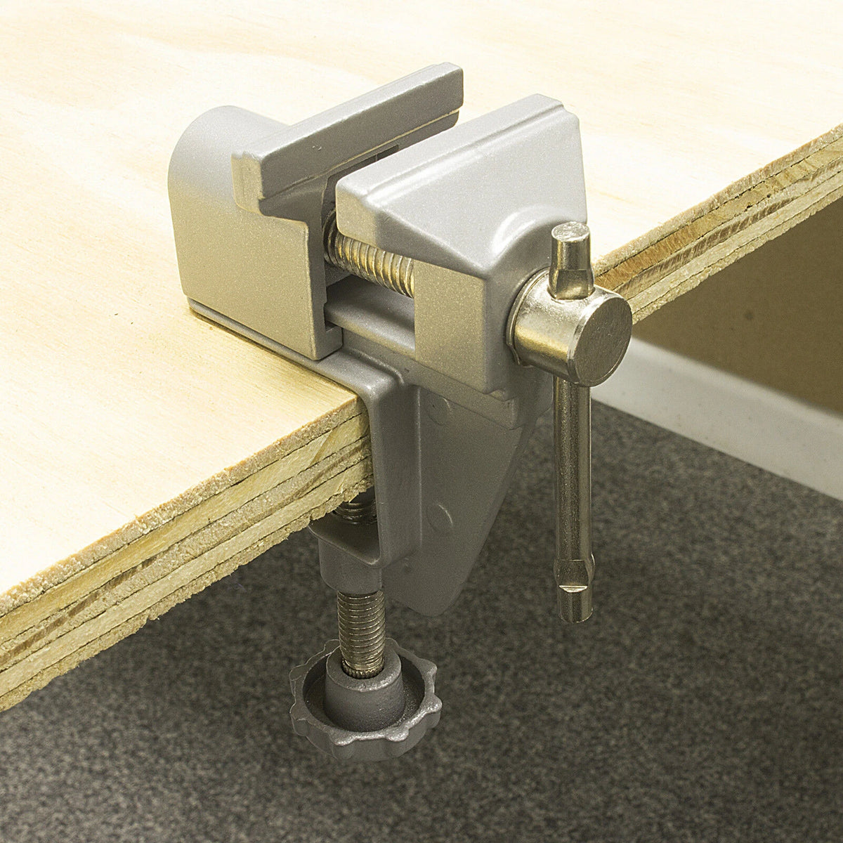 Mini Clamp-On Bench Vise, Aluminium Alloy