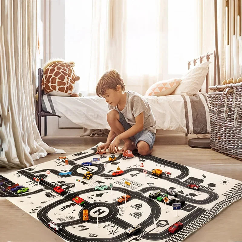 City Road Map Carpet Play Mat 🗺️