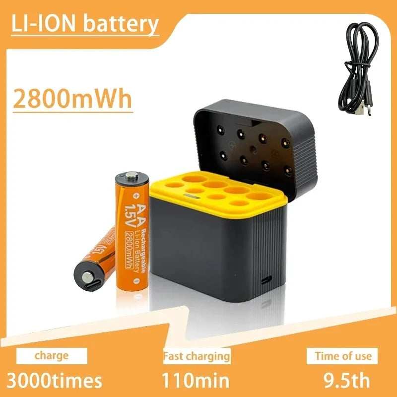 USB зарядно за акумулаторни батерии AA и AAA 1.5 V