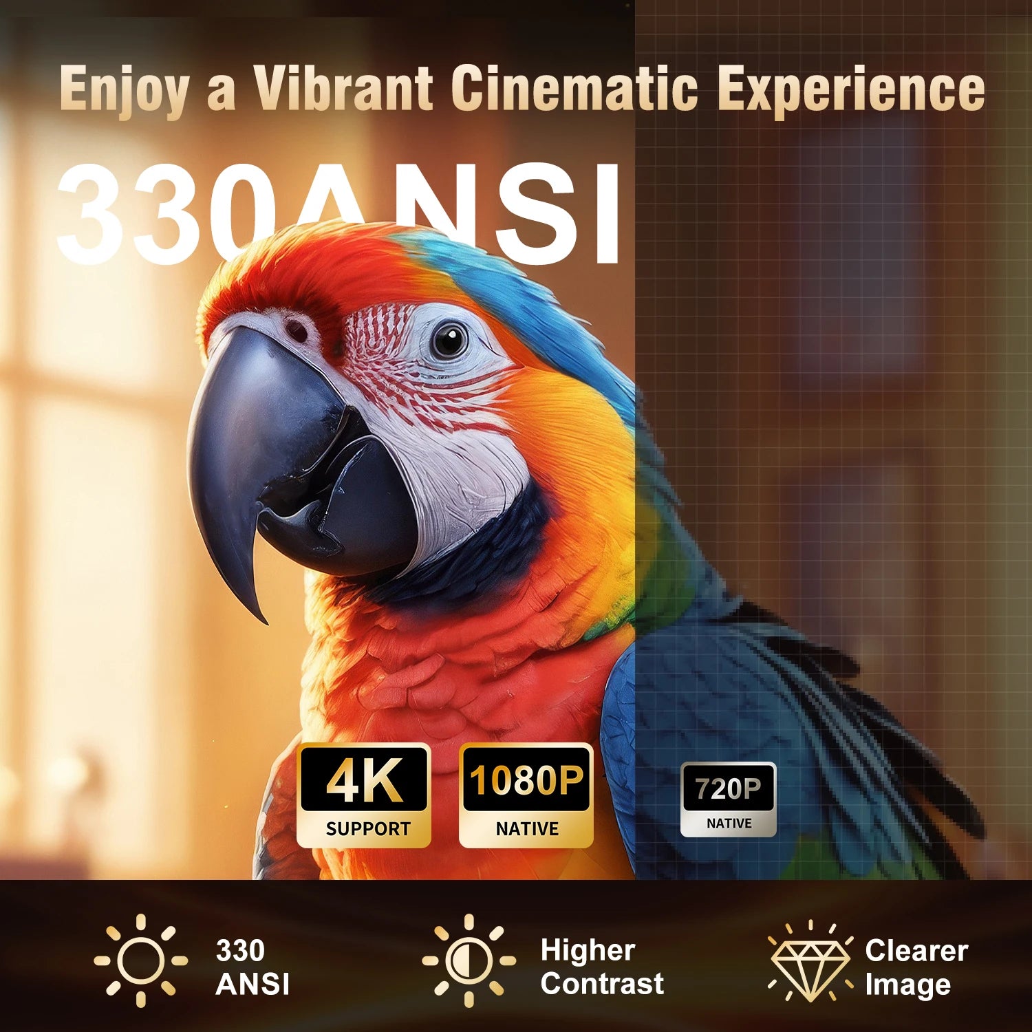 Magcubic HY310 Auto Focus Projector 1080P with 4K Support