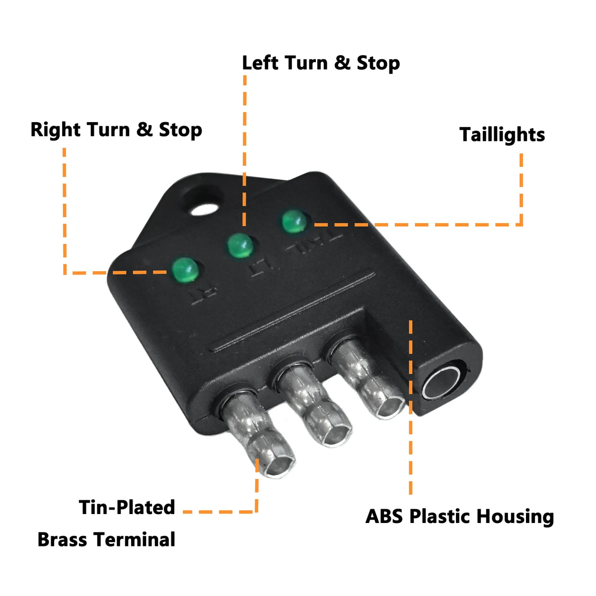 4-Pin Flat Trailer Light Circuit Tester