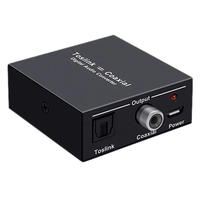Convertidor de audio coaxial y óptico bidireccional