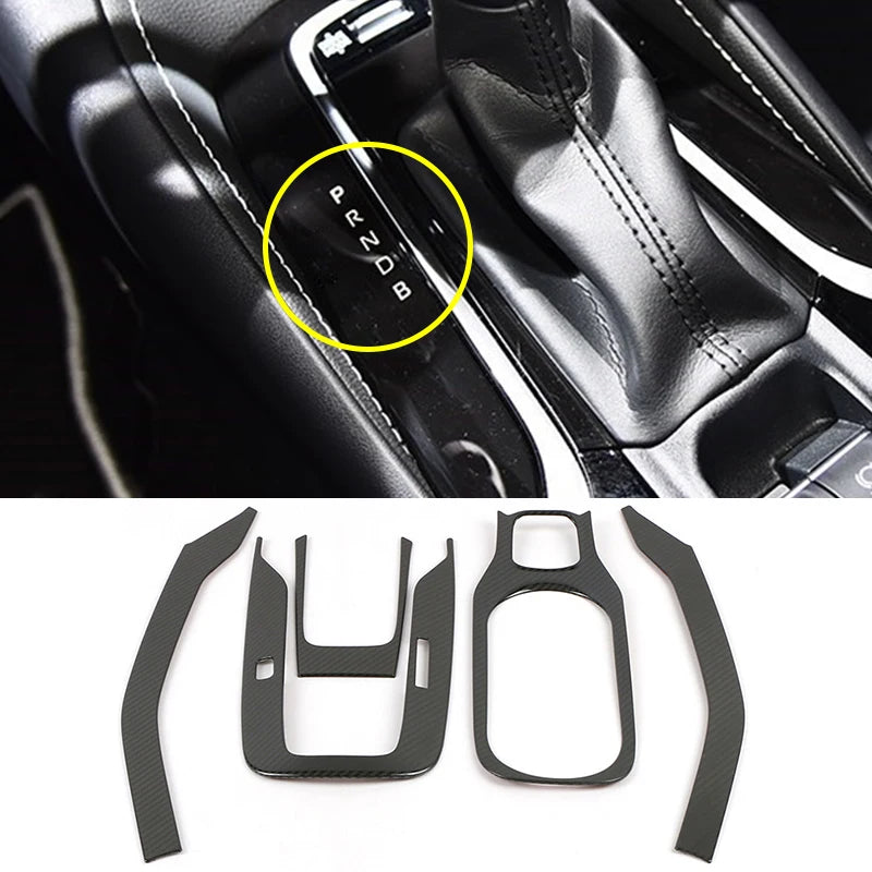 Para Toyota Corolla E210 2019 2020 2021 2022 2023 2024 2025 híbrido, cubiertas de moldura del panel de cambio de palanca central de coche inoxidable