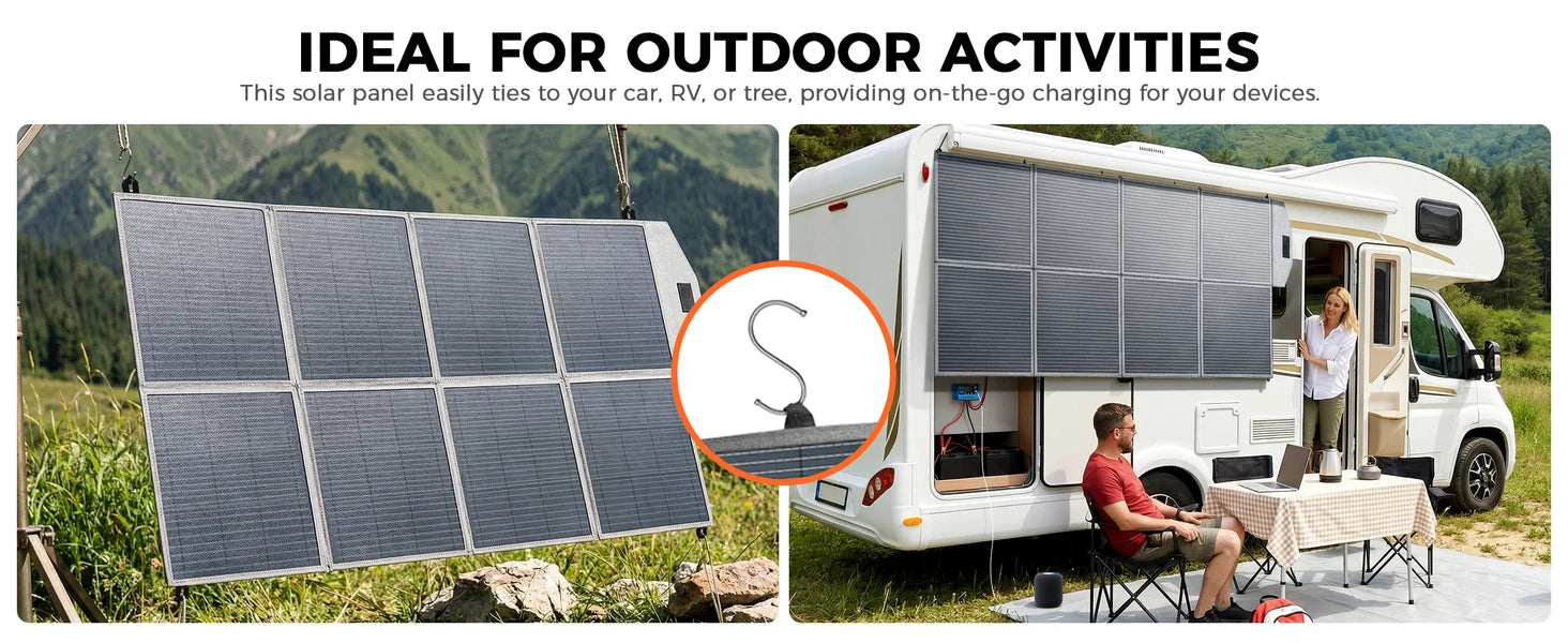 100W 200W 400W Foldable Solar Panel Portable Solar Charger