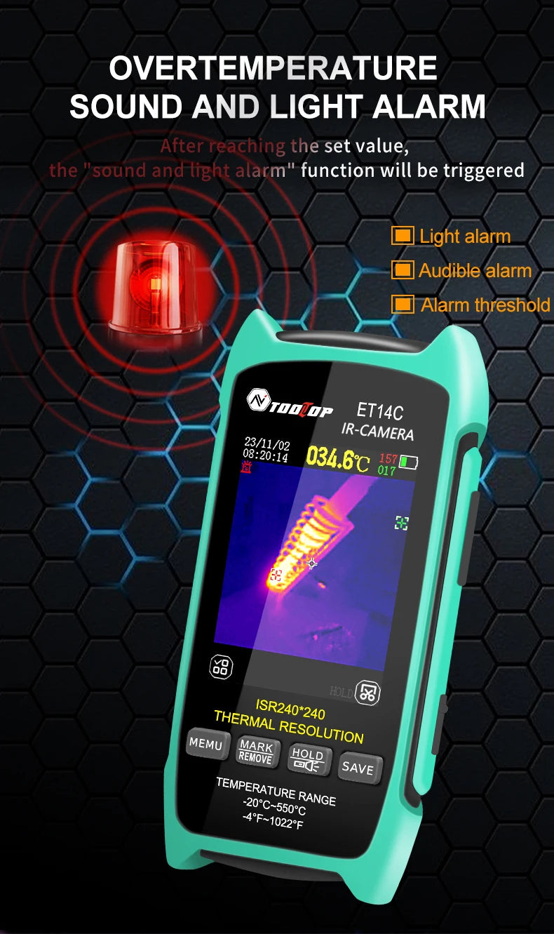 TOOLTOP ET14C Thermal Imaging Camera for PCB and Home Appliance Testing
