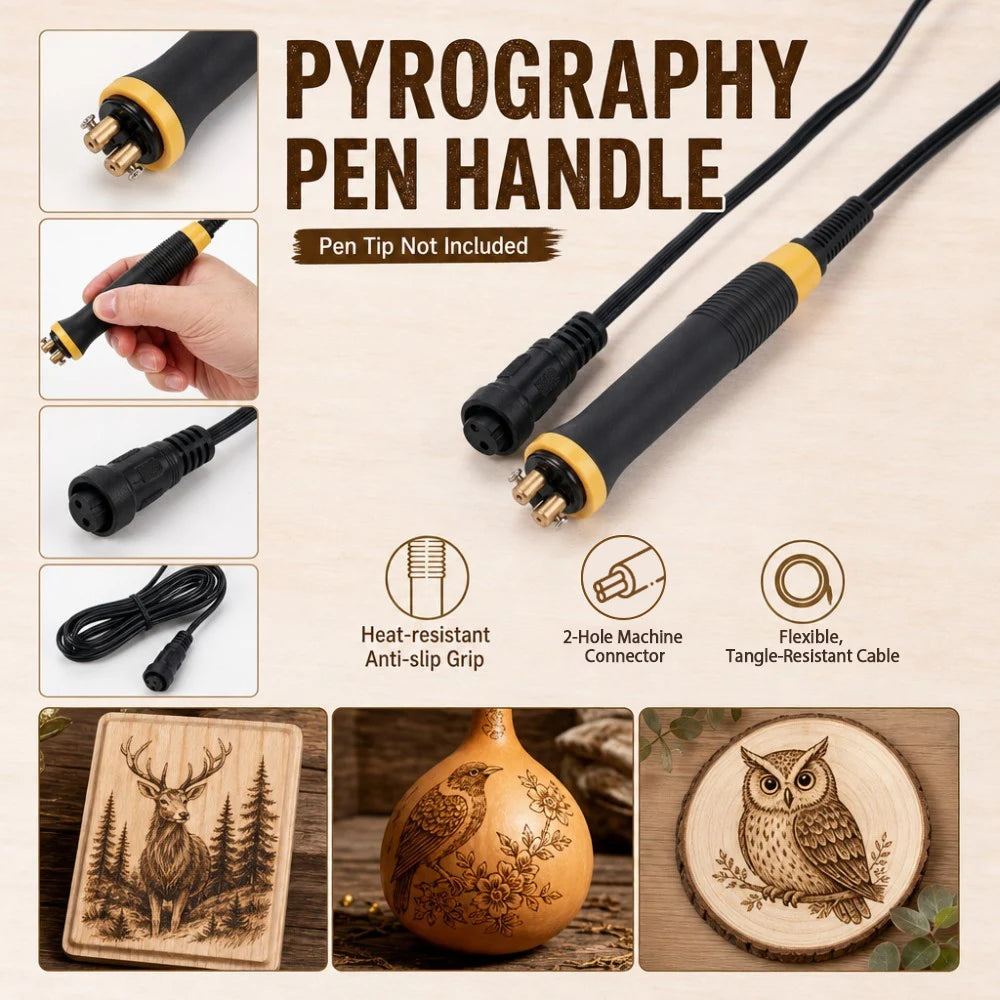 Holz-Brenn-Penne Sichere Pyrographie-Werkzeug für Anfänger rutschfeste Griffe DIY Kunsthandwerk für Holz Kürbis Handwerksdekoration Projekte