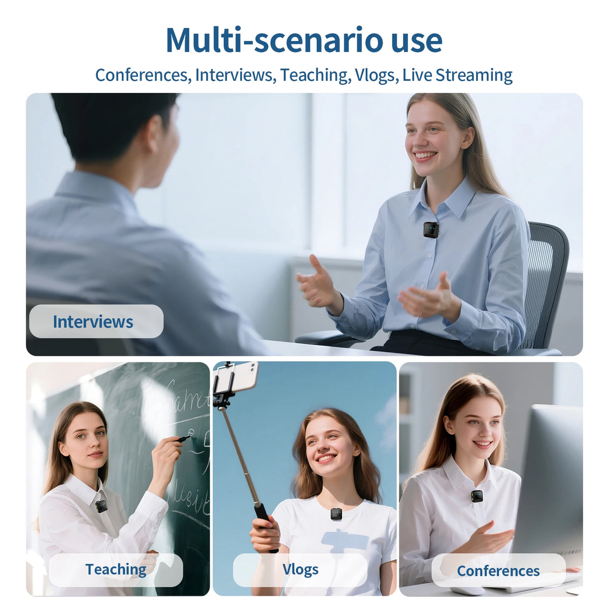 H9 USB-C Wireless Lavalier Microphone with Case