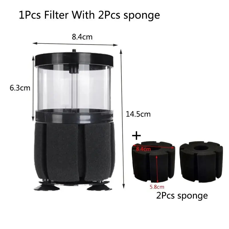 Čierny filter na akvárium, pre akvárium, skimmer, vzduchová pumpa, biochemická hubka, filtrácia bio akvária