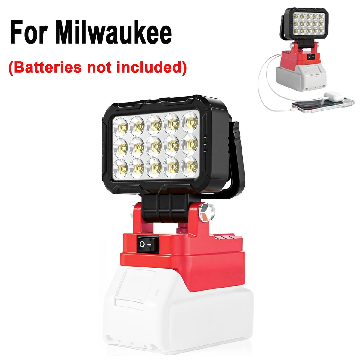 Cordless Work Light for Milwaukee M18 Batteries