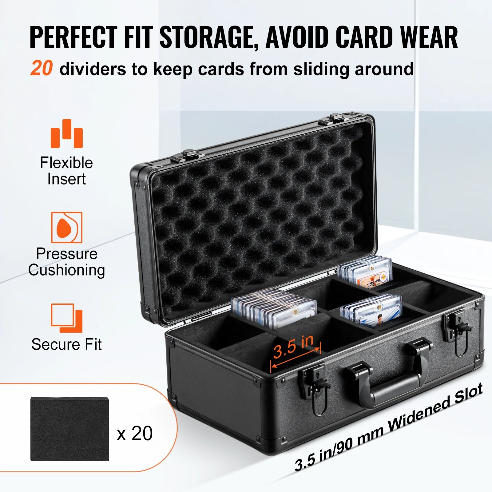 Graded Card Storage Box with Lock for PSA BGS SGC Cards
