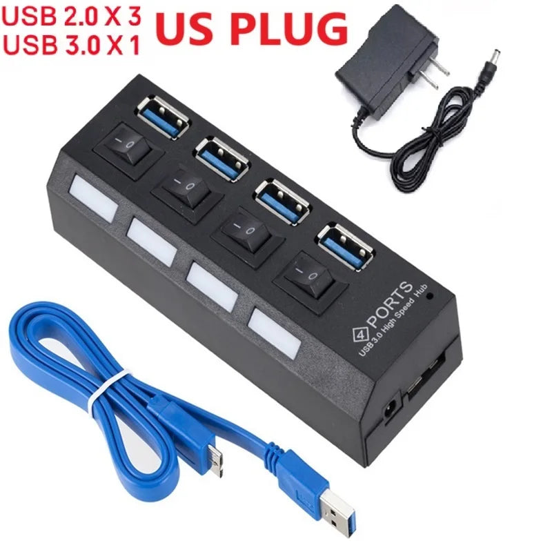 Hub USB 3.0 commutato - Quattro o sette porte