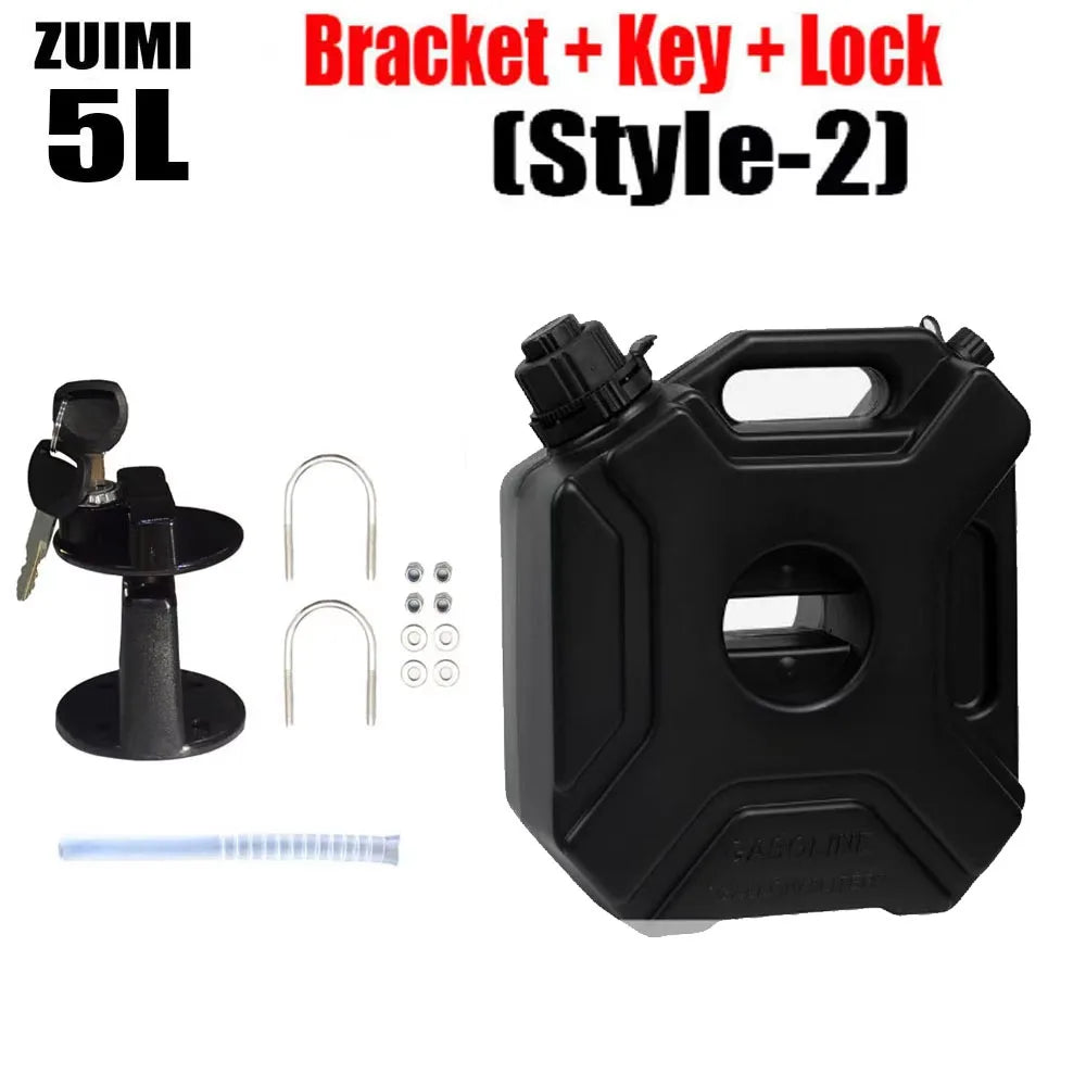 3/5L Child Lock Mororcycle Accessories Fuel Tank Petrol Cans Barrels Can Gas Spare Container Anti-static Jerry Can Fuel Tank