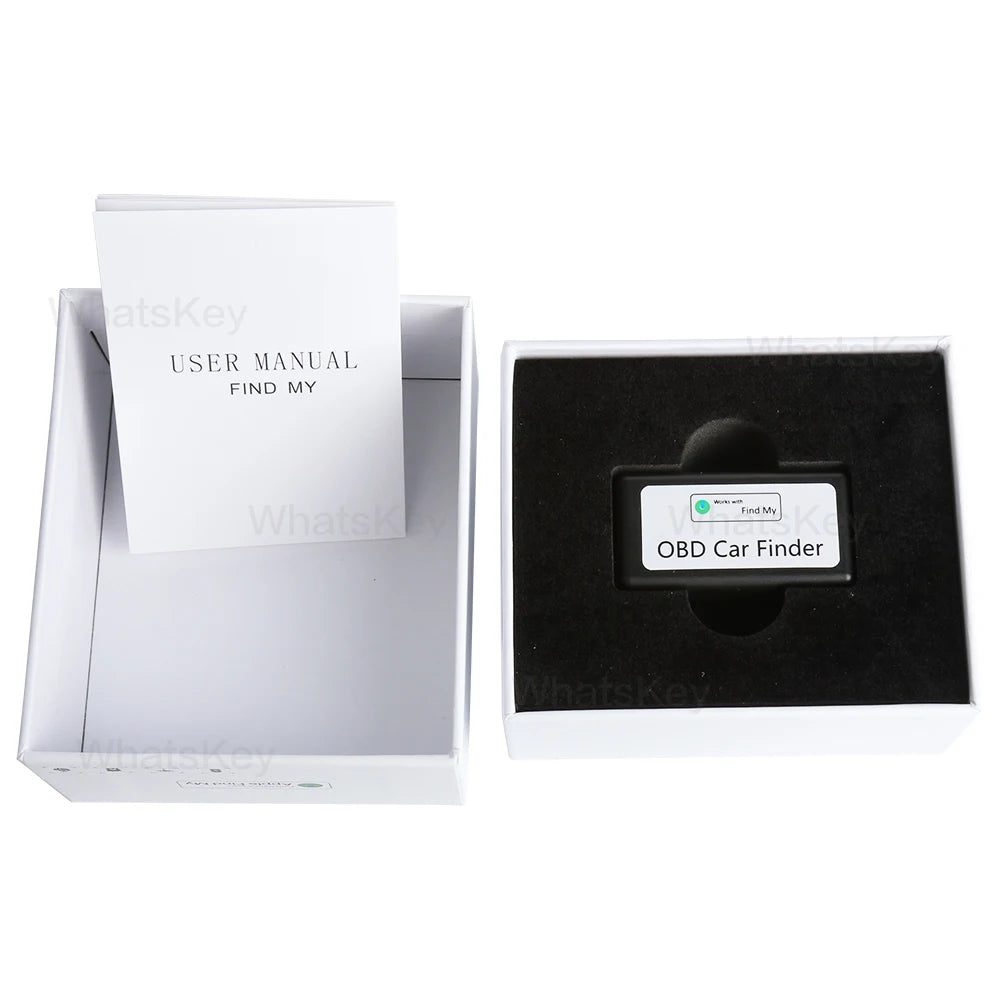 Car OBD Locator For Apple Find My Mini GPS Tracker ITag OBD2 GPS Monitor Tracker Vehicle Anti-lost Free App