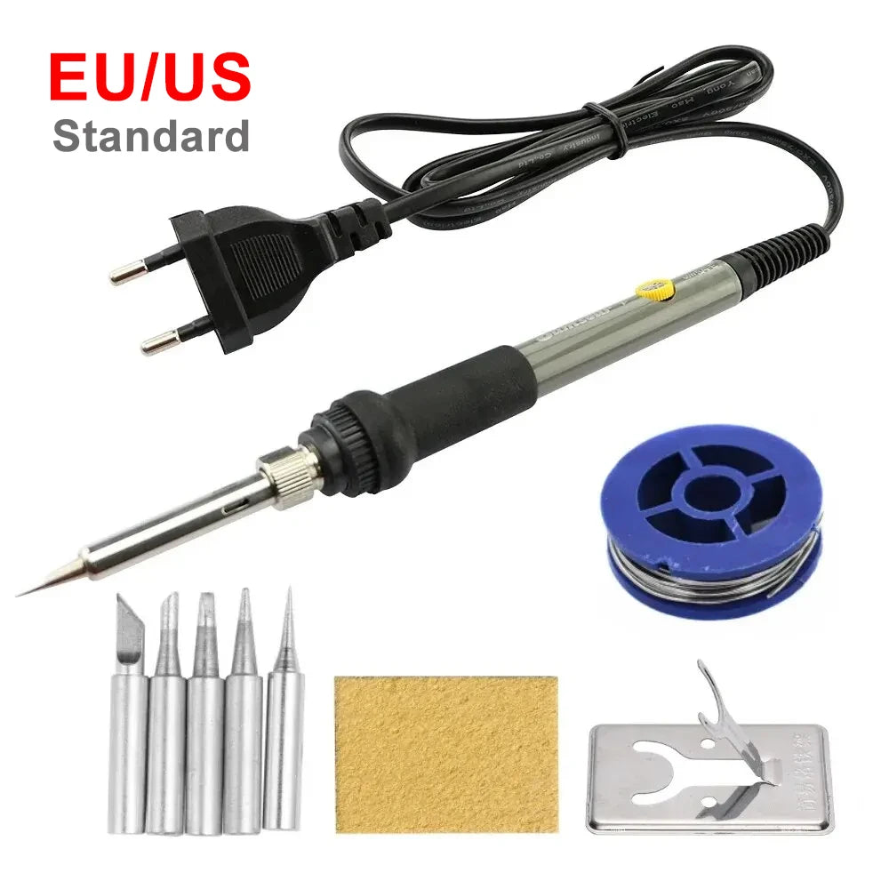 60W Adjustable Temperature Electric Soldering Iron Kit
