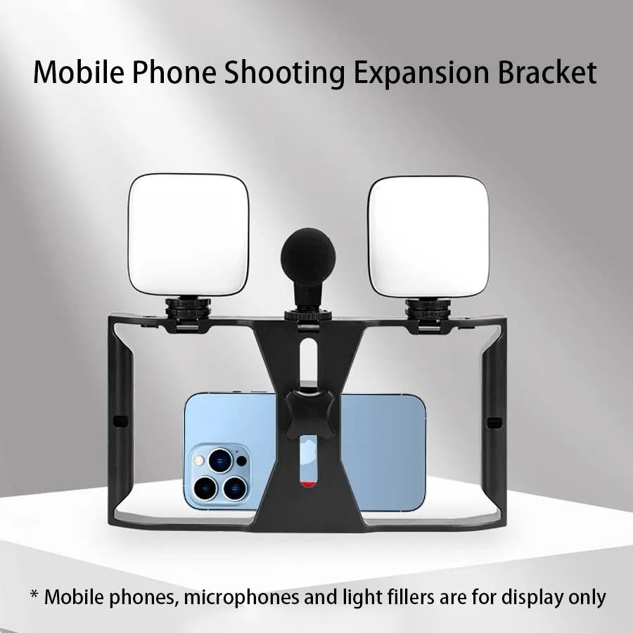 Handheld Phone Video Grip and Accessory Frame
