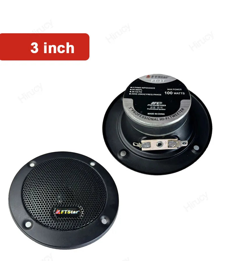 3 4 5 inch Car Speakers Max.100W/120W/150W Auto Door Audio Tweeter High Quality Full Range Frequency Loudspeaker