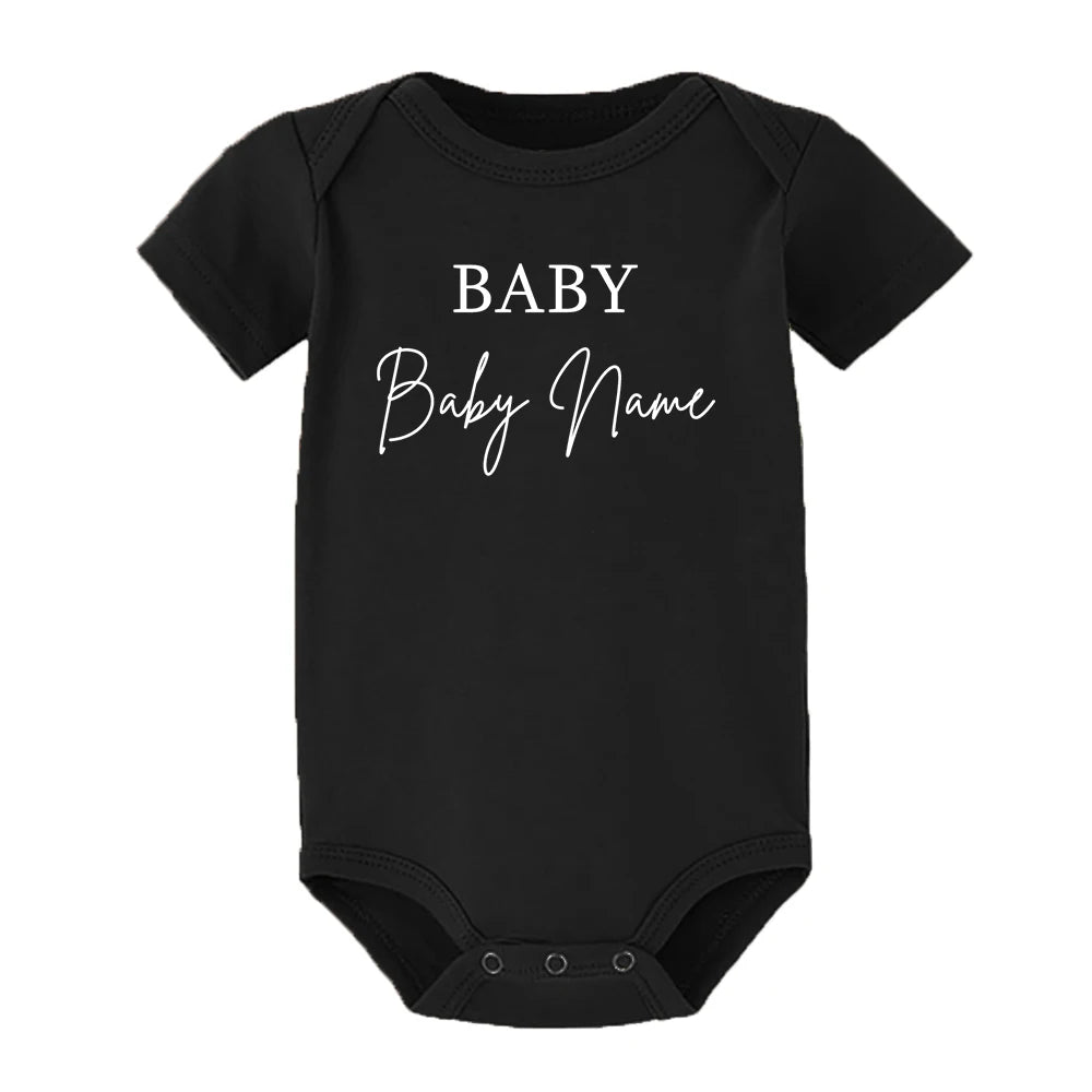 Bodysuit per neonati personalizzato con nome – maniche corte