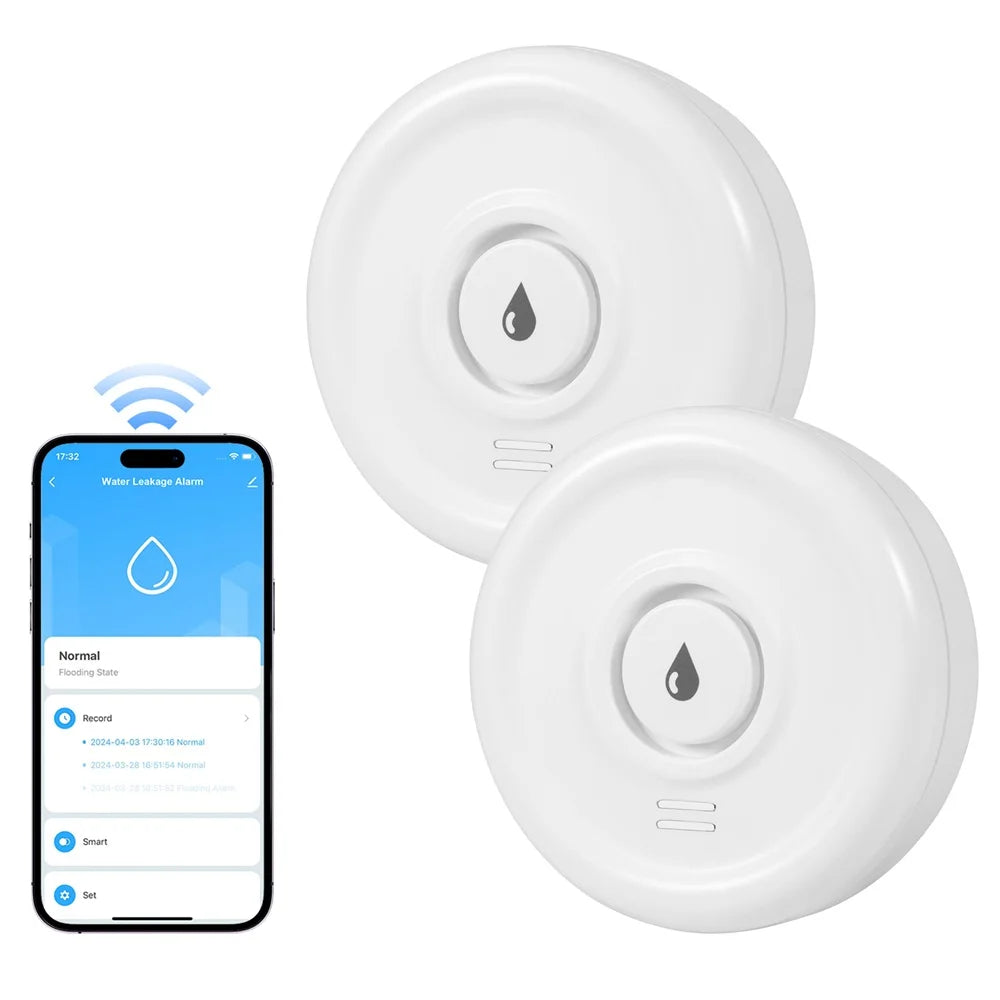 Tuya Water Leak Detector with App Monitoring