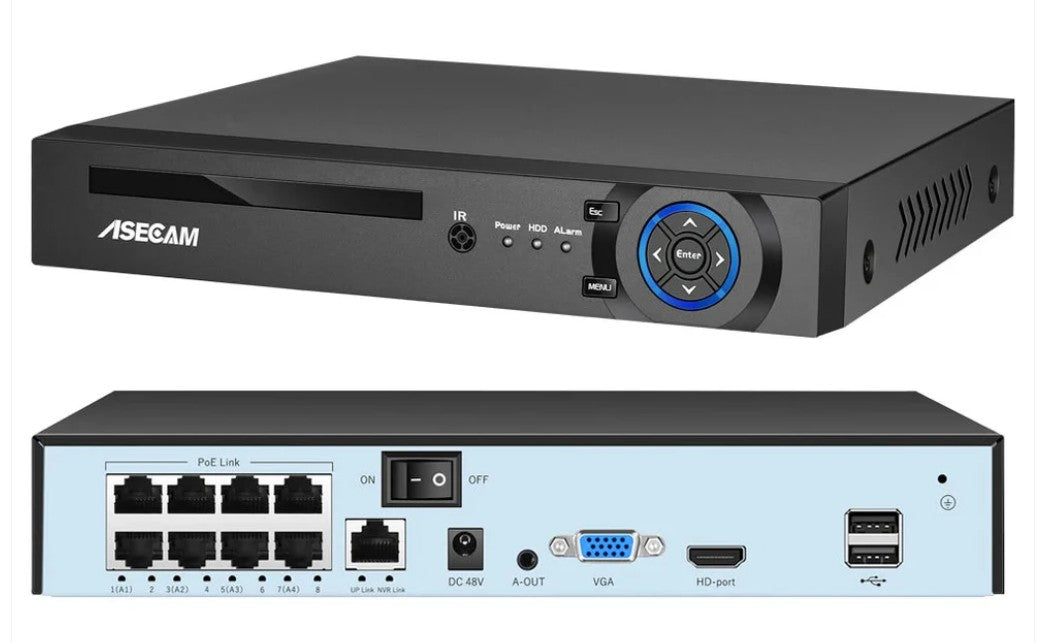 4K PoE NVR Βίντεο Καταγραφέας με Ανίχνευση Προσώπου