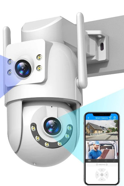 Jooan Câmara PTZ WiFi HD 8MP 4K Exterior Zoom 5X Rastreamento AI 🔒