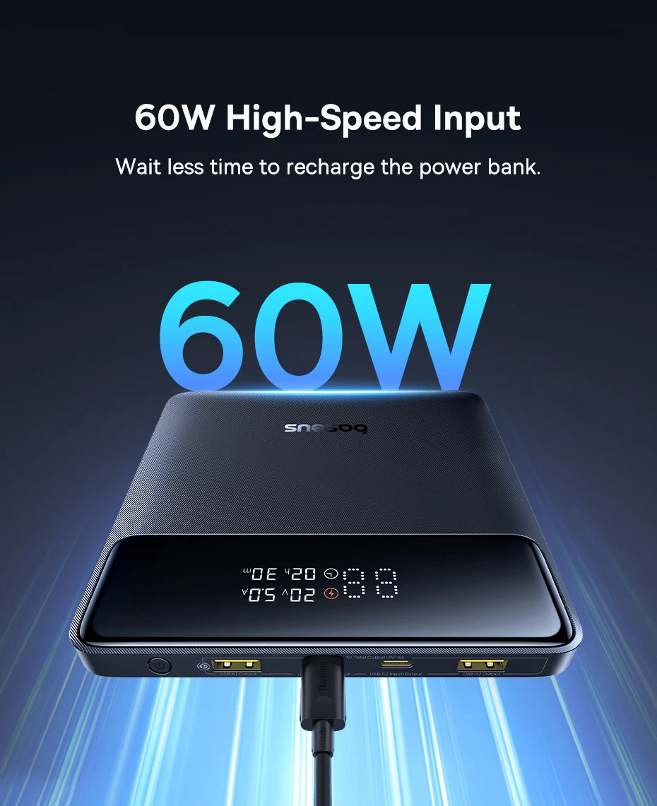 100W Power Bank 20000mAh Fast Charging for Laptops & Phones