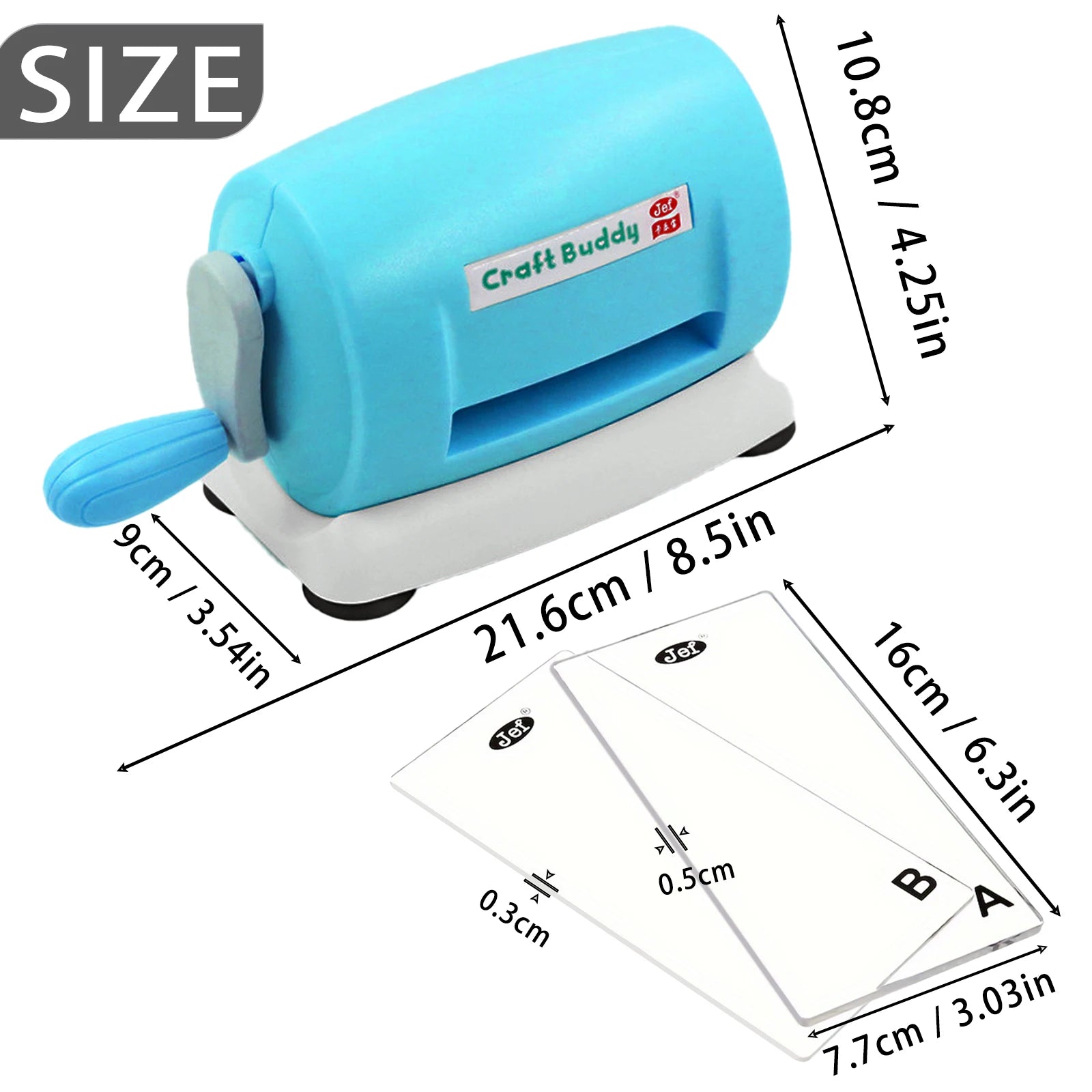 Handmatige stans- en embosmachine voor scrapbooking