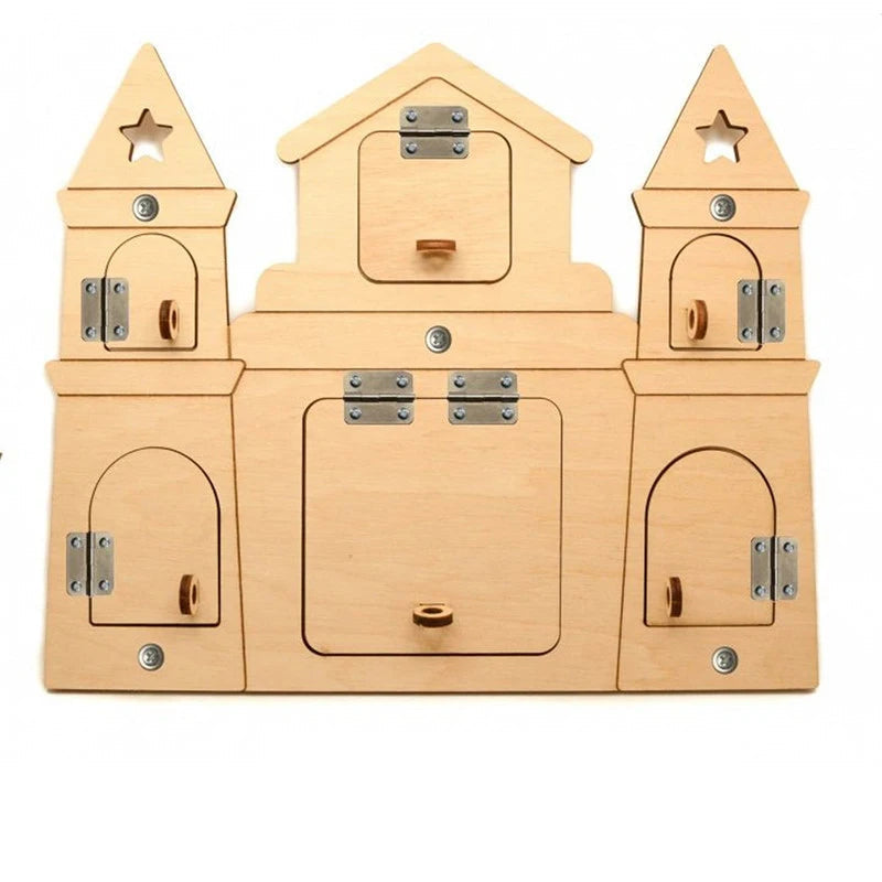 Busy Board Clothes Animal DIY Wooden Accessories Early Learning Toys Busy Board Matching Board Handmade Puzzle Educational Toys