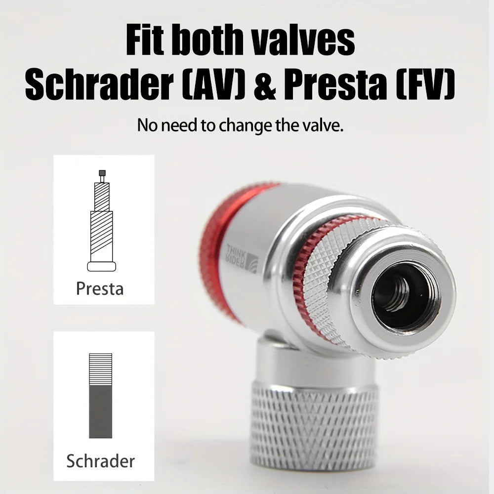 Pompa CO2 ThinkRider per gonfiaggio rapido della bicicletta