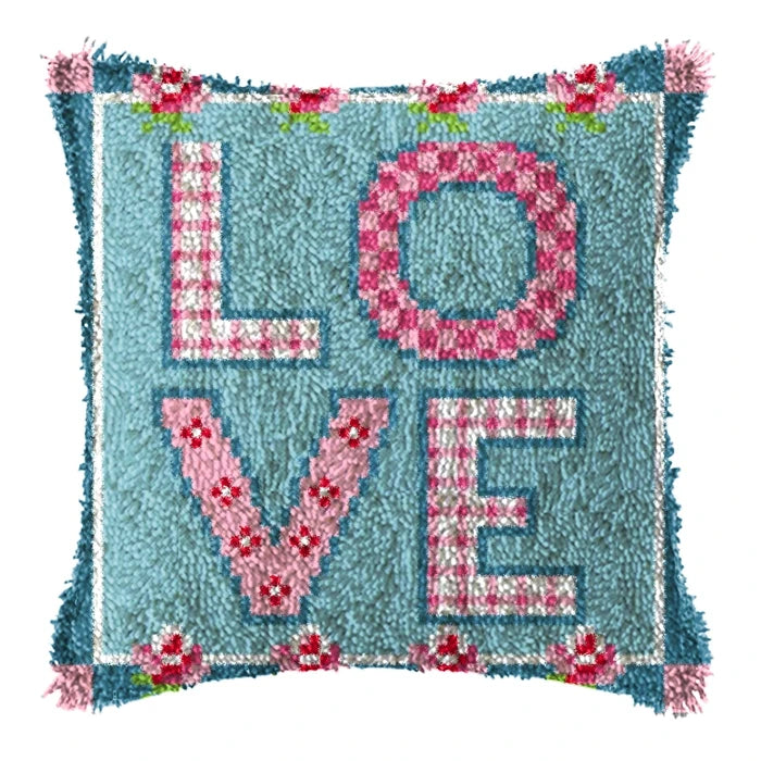 Καλούπι Κεντήματος Κουτιού 43 × 43 cm Latch Hook Cushion Craft Kit