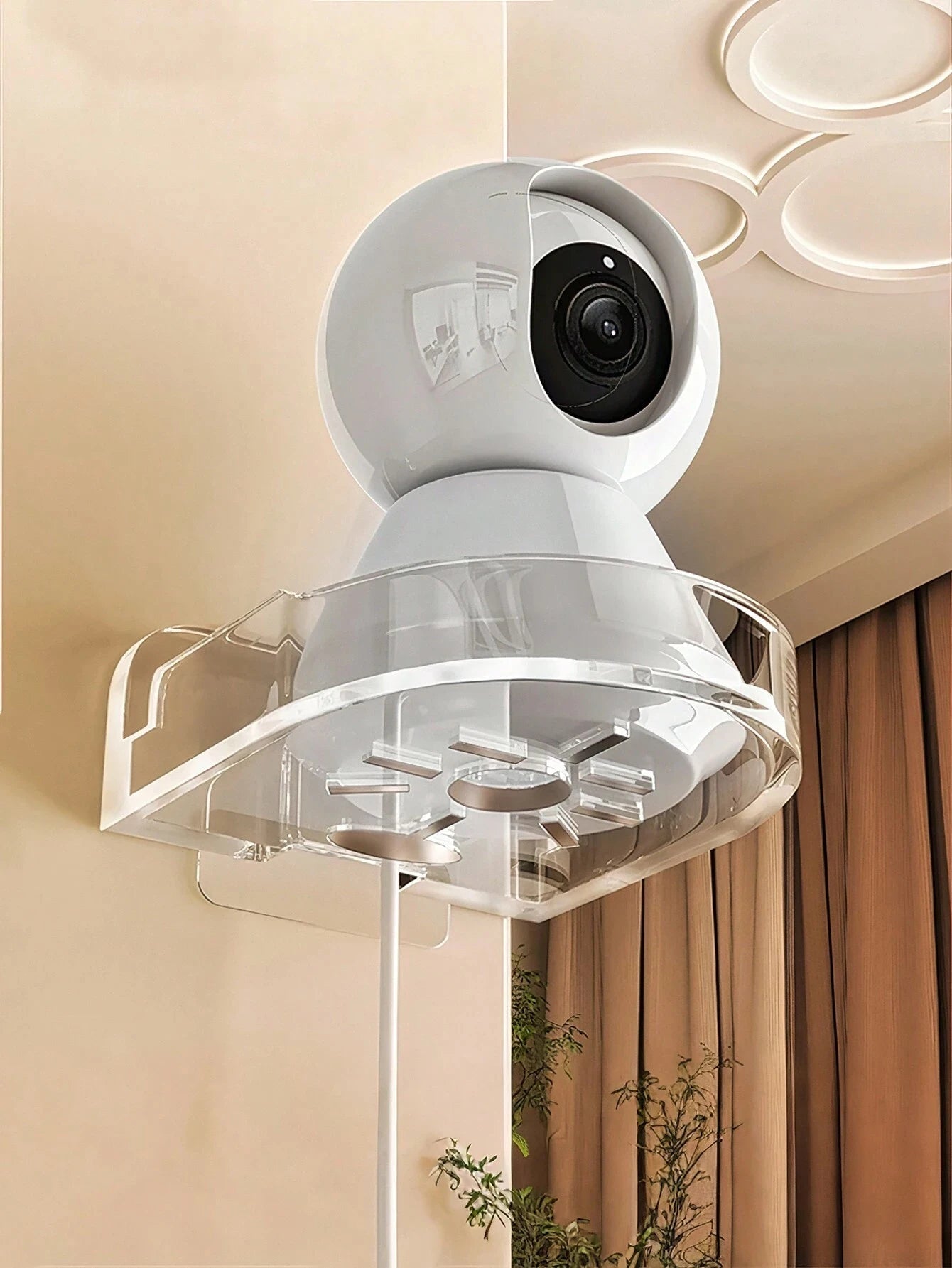 Universal Non-Drilling Wall Mount for CCTV Camera - Durable and Space-Saving Storage Holder