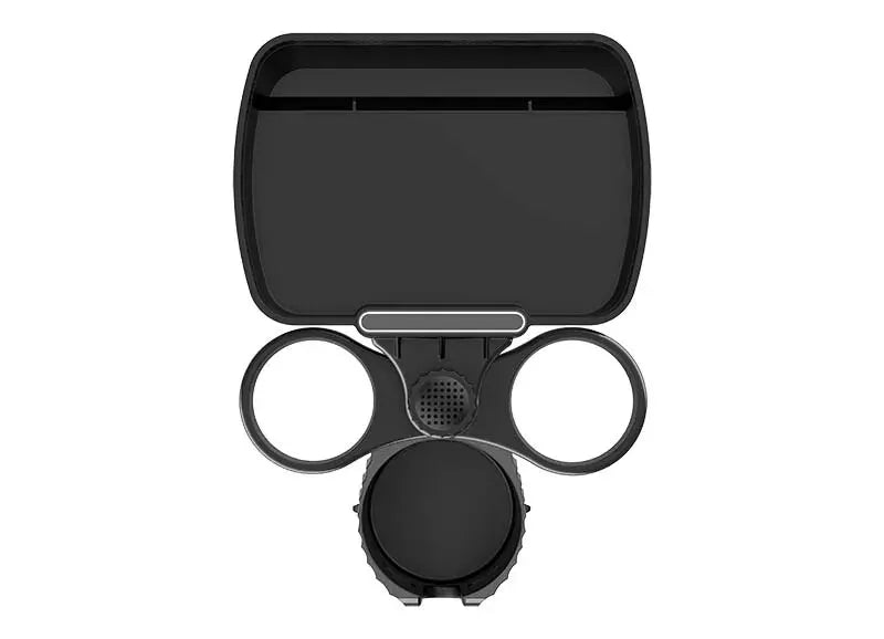 Bandeja Expansora para Porta-Copos de Carro com Bandeja Destacável, Bandejas para Comida no Carro para Comer e Mesa de Bandeja para Porta-Copos de Carro