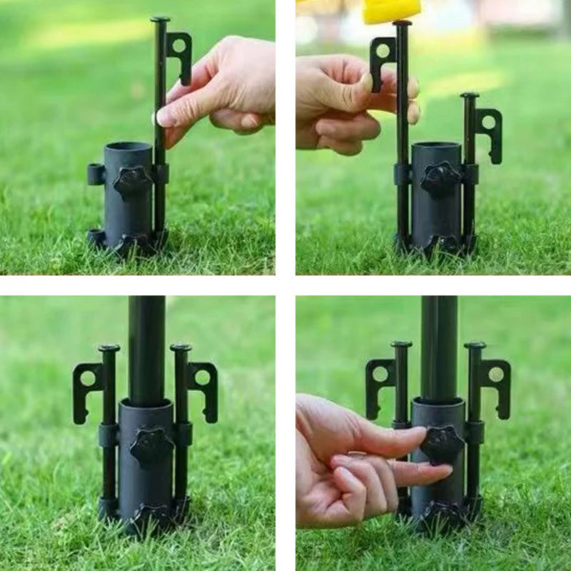 〔E〕Acessórios para acampamento ao ar livre Telas de teto Fixação de lona Tenda Pole cano de apoio Equipamento de suporte Tubo de fixação Ferramentas ao ar livre