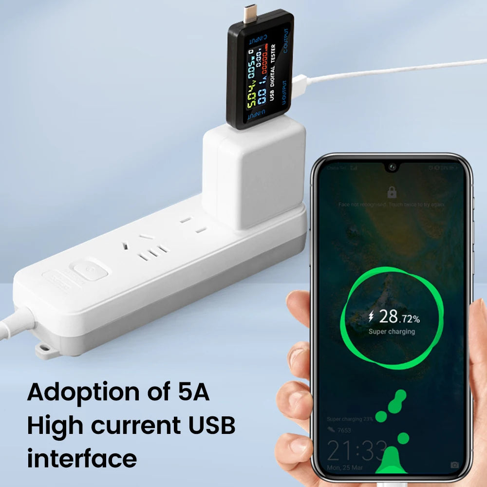 Digitaler USB-Lade-Tester - Anschlussoptionen