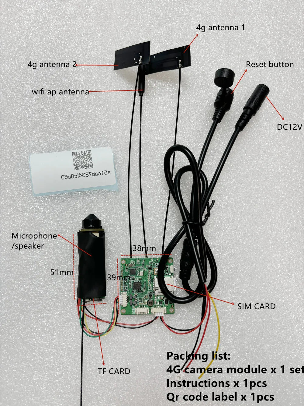 4G SIM Card Mini 1080P Camera with Remote Surveillance
