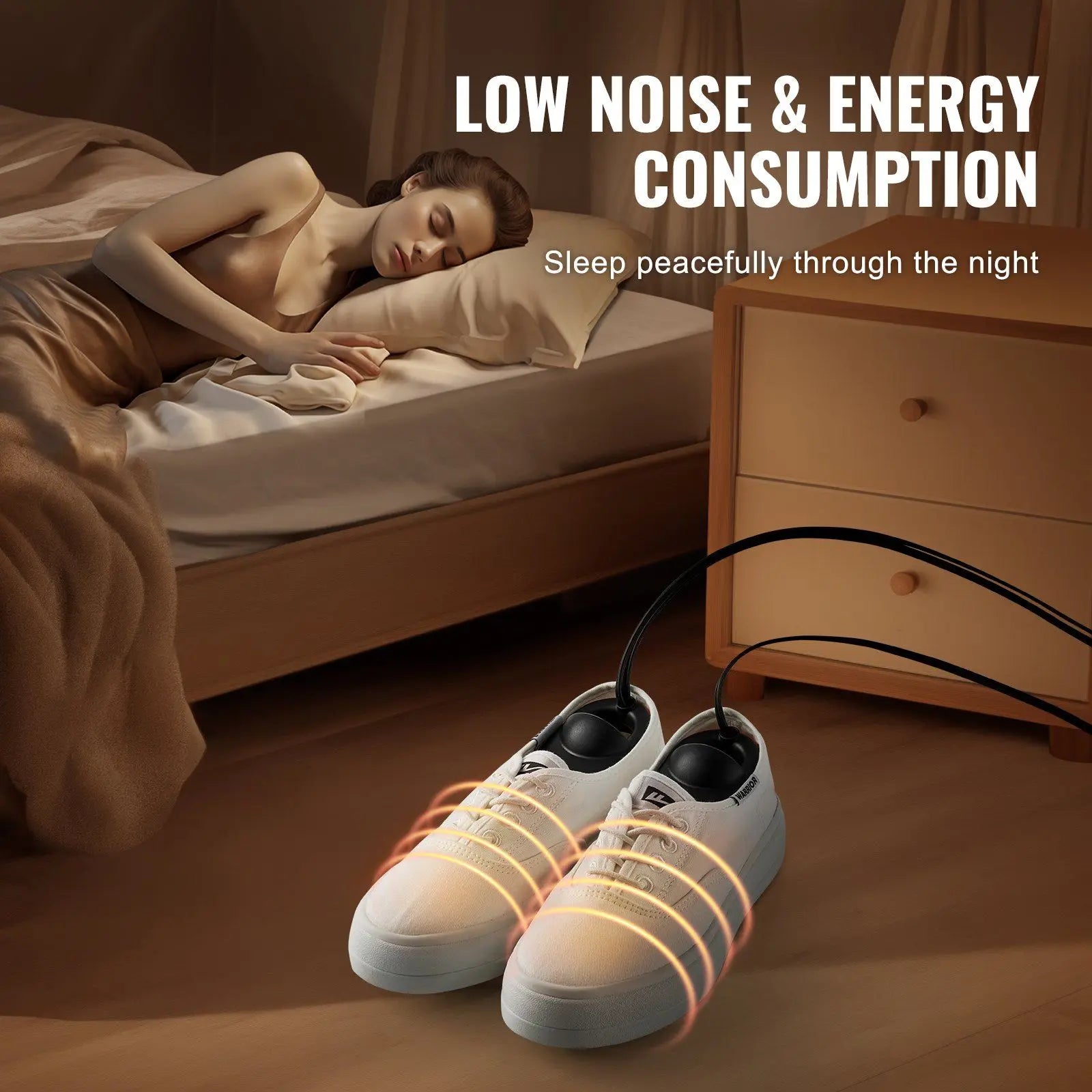 Portable Electric Shoe Dryer & Deodorizer for Boots and Shoes
