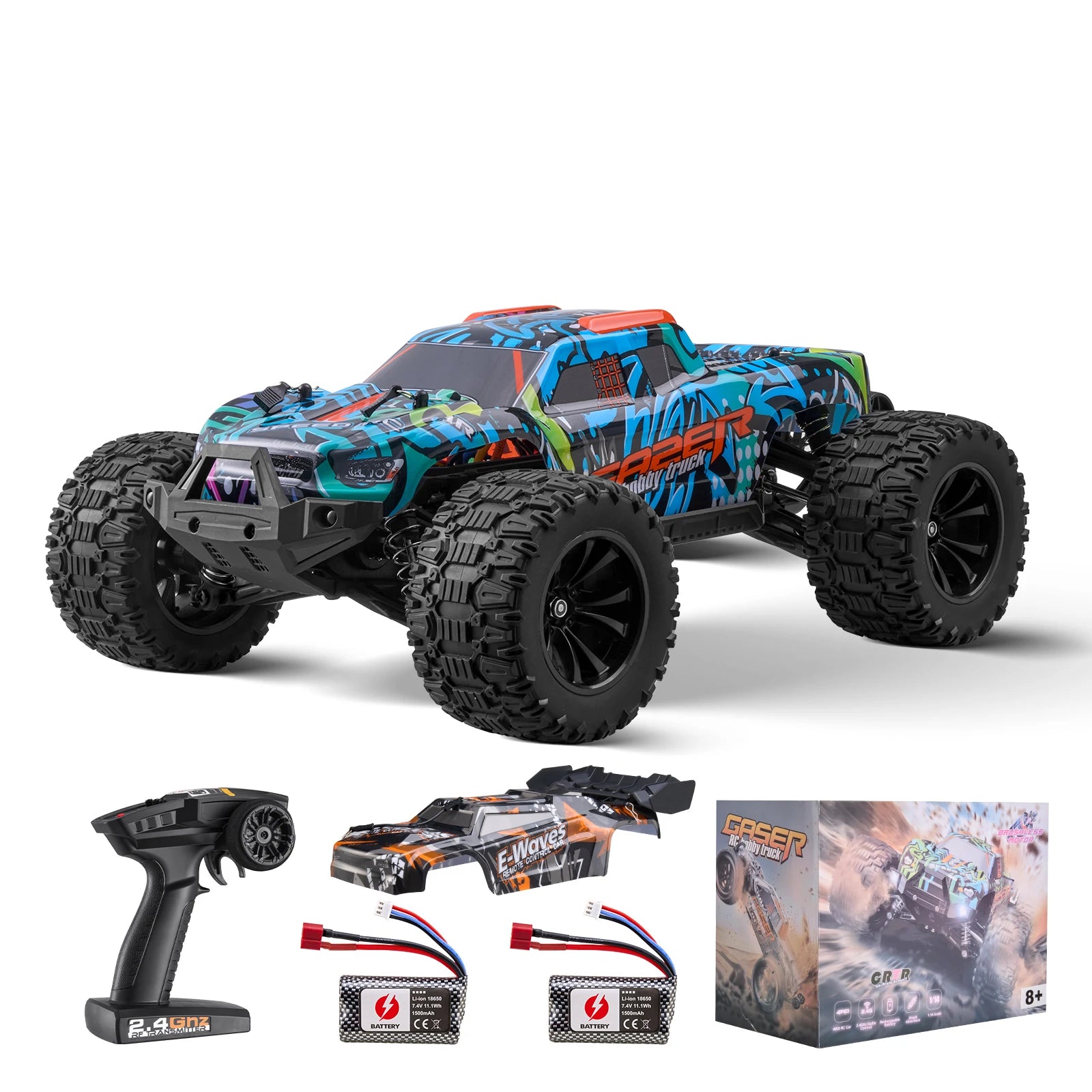 Αυτοκίνητο 4WD RC εκτός δρόμου 1:14 42KM/H με Ρυθμιζόμενο Έλεγχο Ταχύτητας