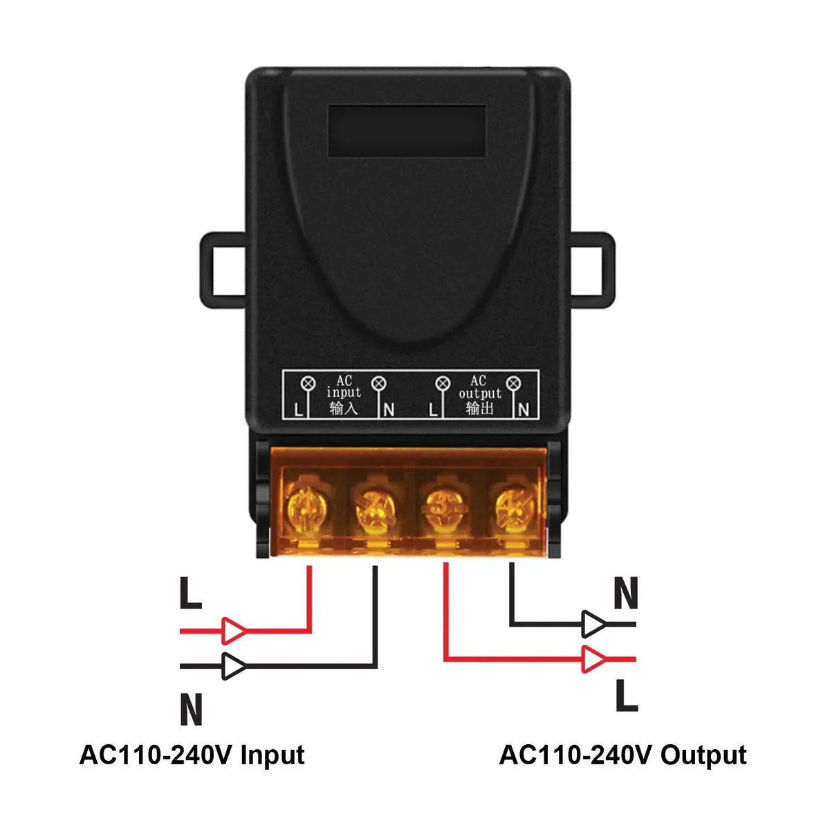 Ricevitore e trasmettitore per interruttore remoto a 433 MHz, CA 110–240 V